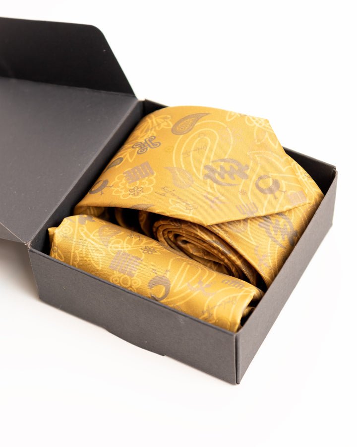 Opulence African print tie and handkerchief signature collection — luxury African fashion