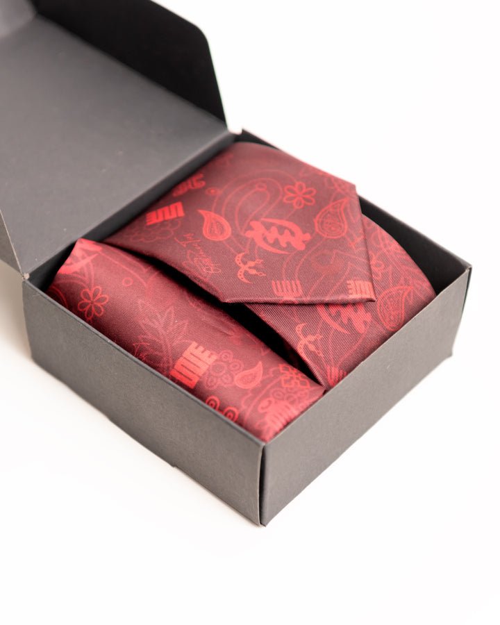Opulence African print tie and handkerchief signature collection — luxury African fashion