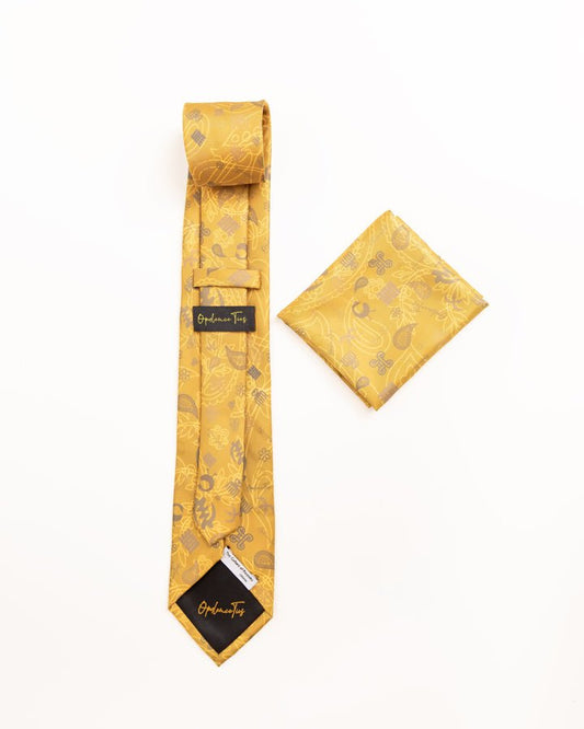 Opulence African print tie and handkerchief signature collection — luxury African fashion