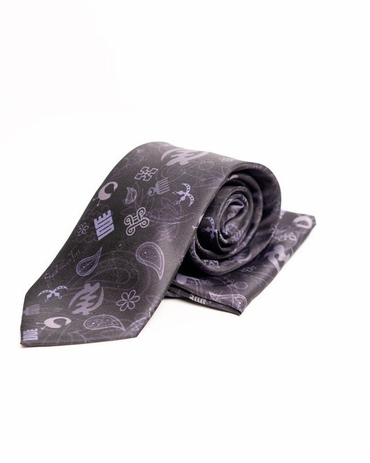 Opulence African print tie and handkerchief signature collection — luxury African fashion