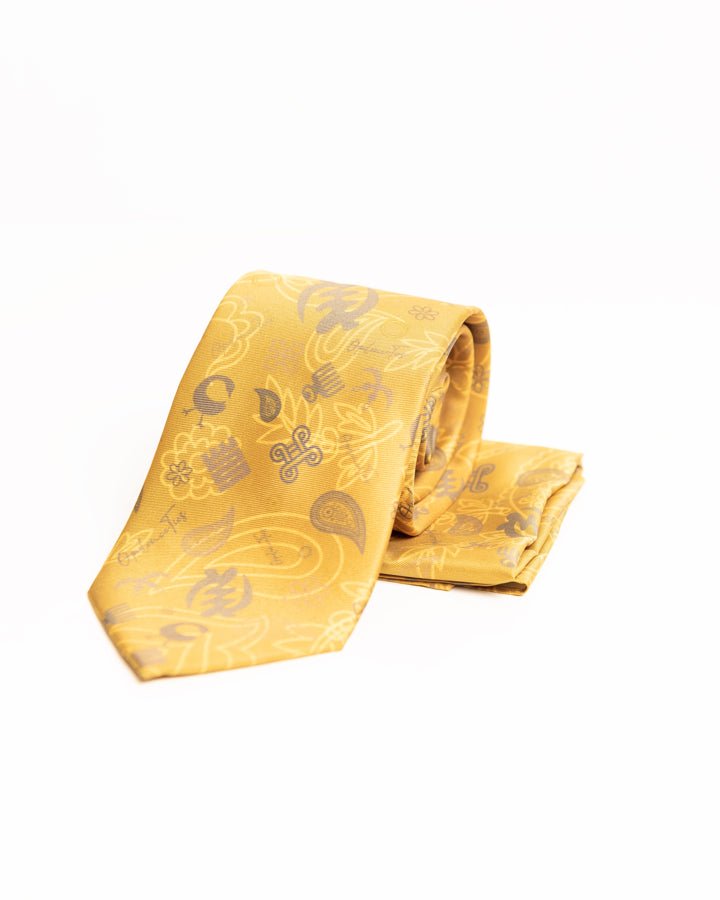 Opulence African print tie and handkerchief signature collection — luxury African fashion