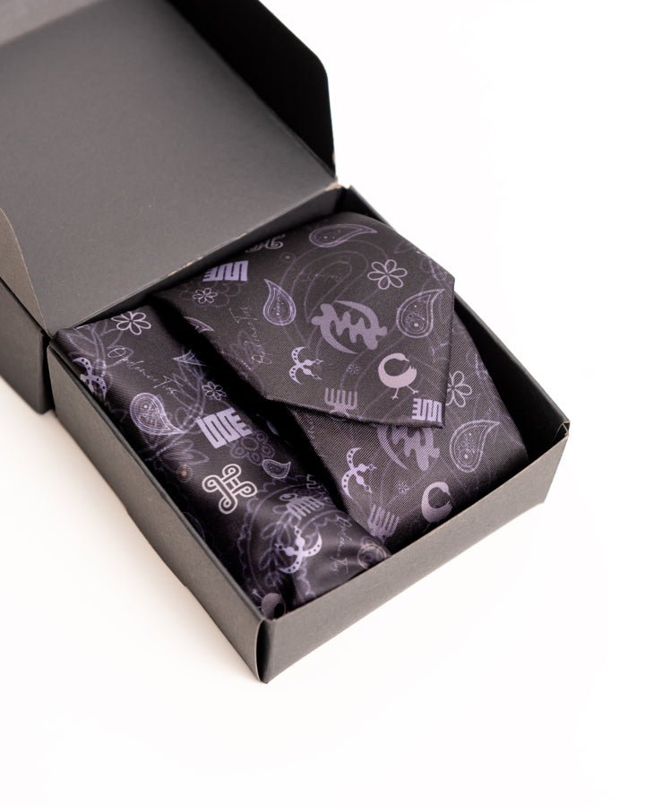 Opulence African print tie and handkerchief signature collection — luxury African fashion