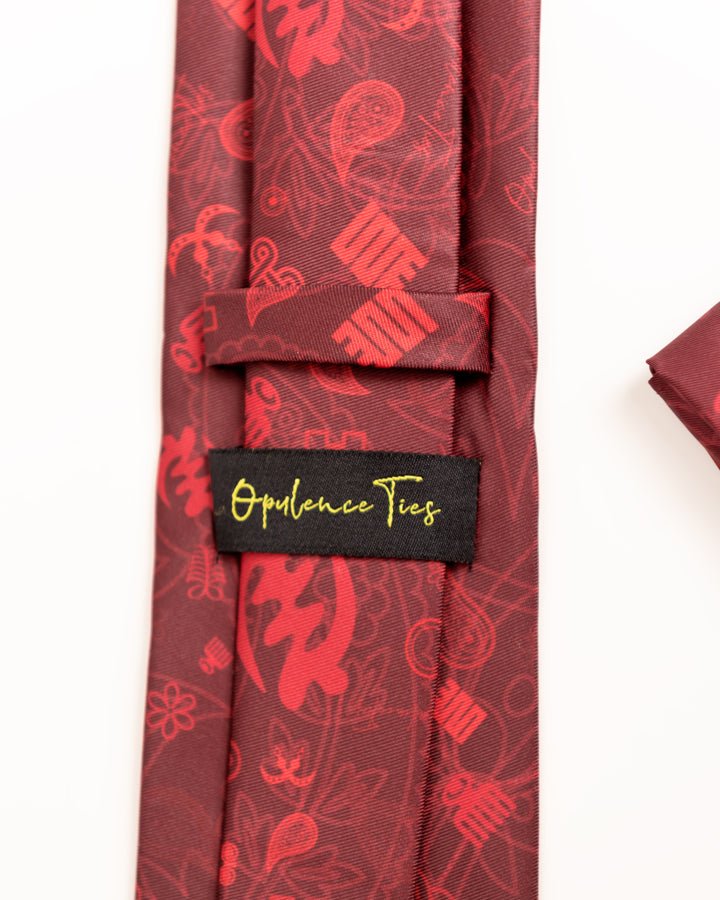 Opulence African print tie and handkerchief signature collection — luxury African fashion