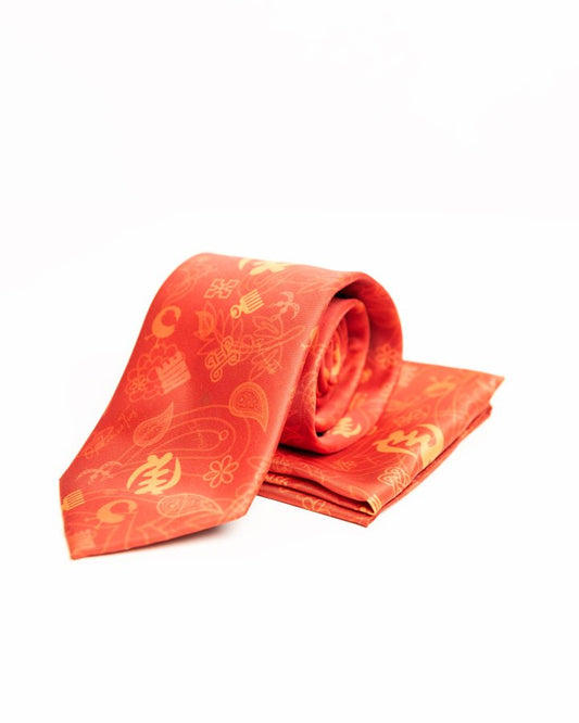 Opulence African print tie and handkerchief signature collection — luxury African fashion