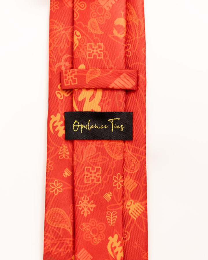 Opulence African print tie and handkerchief signature collection — luxury African fashion