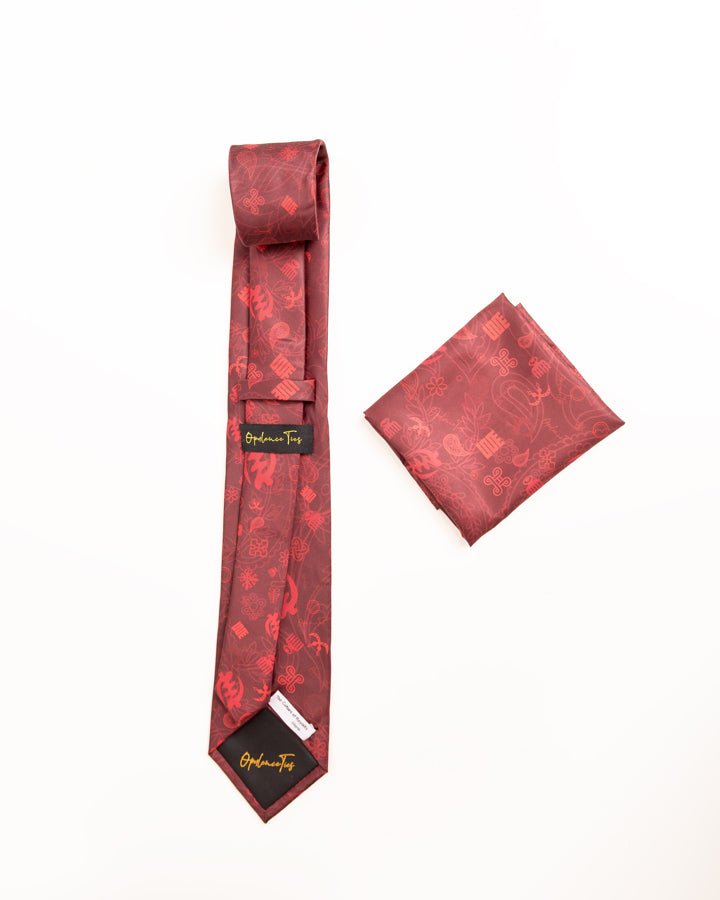 Opulence African print tie and handkerchief signature collection — luxury African fashion