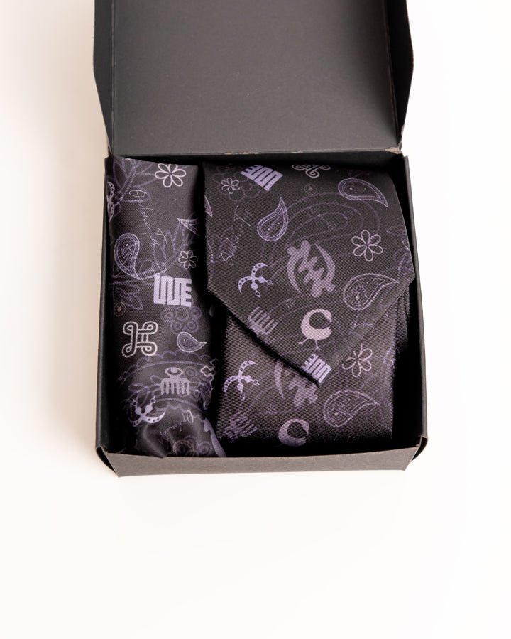 Opulence African print tie and handkerchief signature collection — luxury African fashion