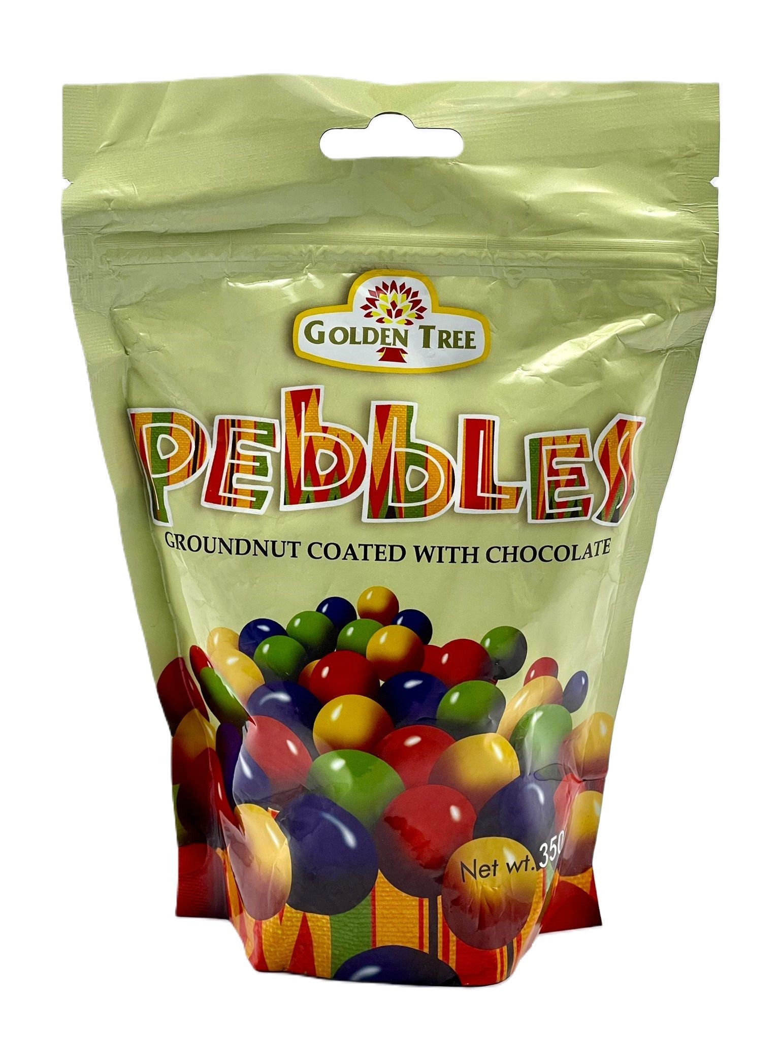 Pebbles chocolate-coated groundnuts — African sweet snack, crunchy and delicious
