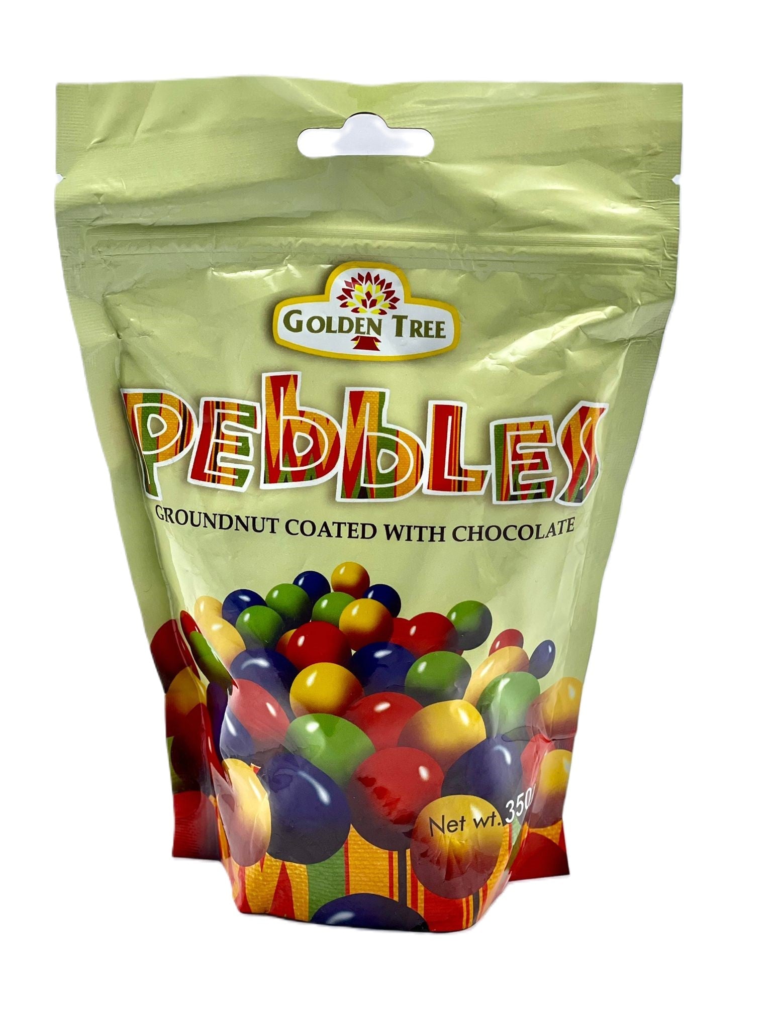 Pebbles chocolate-coated groundnuts — African sweet snack, crunchy and delicious