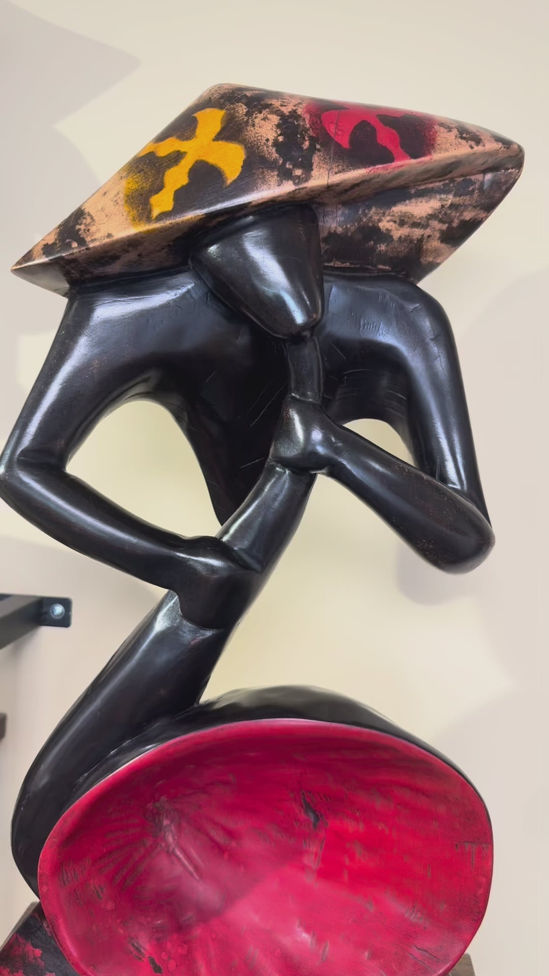 African  Musician Sculpture