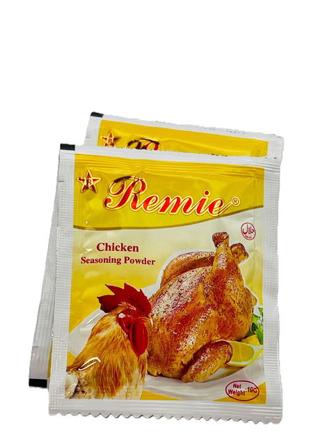 Remie Chicken Seasoning (Strip of 12 Sachets 10g each) HALAL - Nathez out of Africa