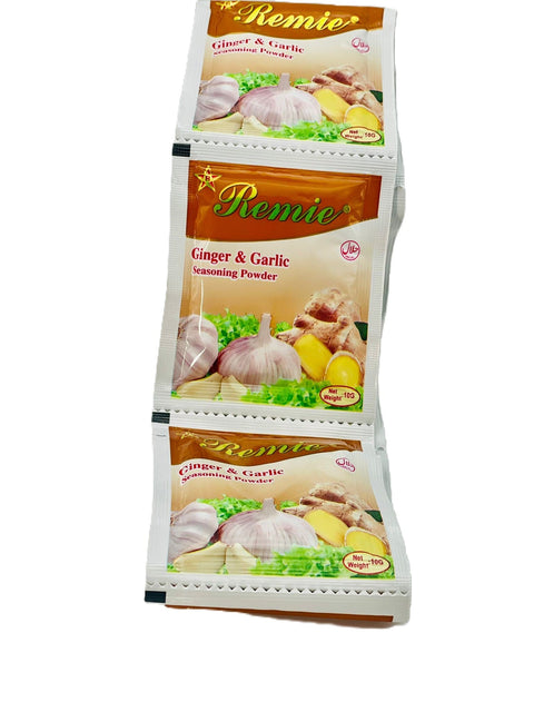 Remie Ginger & Garlic Seasoning (Strip of 12 Sachets 10g each) HALAL - Nathez out of Africa