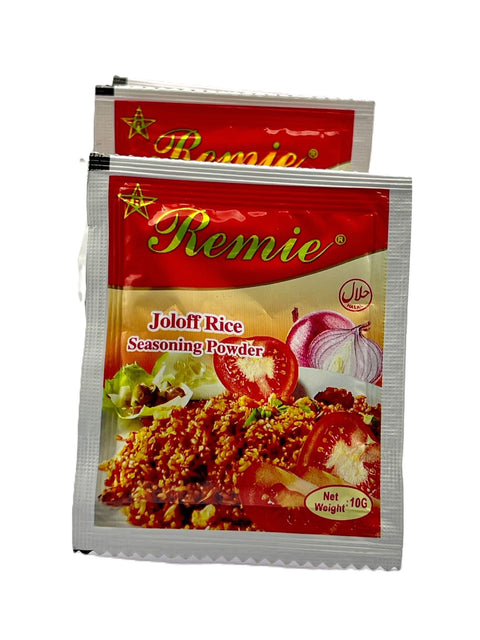 Remie Joloff Rice Seasoning Powder (Strip of 12 Sachets 10g each) HALAL - Nathez out of Africa