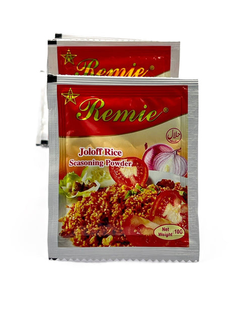 Remie Joloff Rice Seasoning Powder (Strip of 12 Sachets 10g each) HALAL - Nathez out of Africa