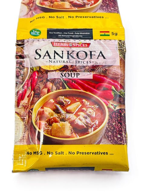 Sankofa Soup Seasoning 5g (Strip of 12 Sachets 5g each) - Nathez out of Africa