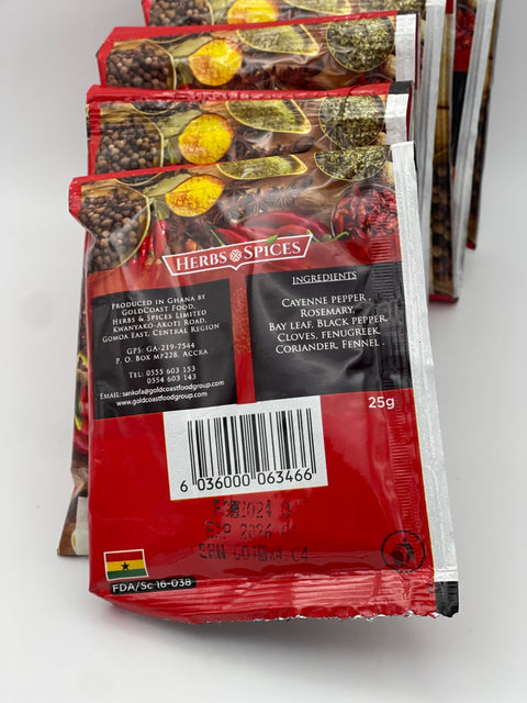 Sankofa Stew & Gravy Seasoning 25g (Strip of 10 Sachets 25g each) - Nathez out of Africa