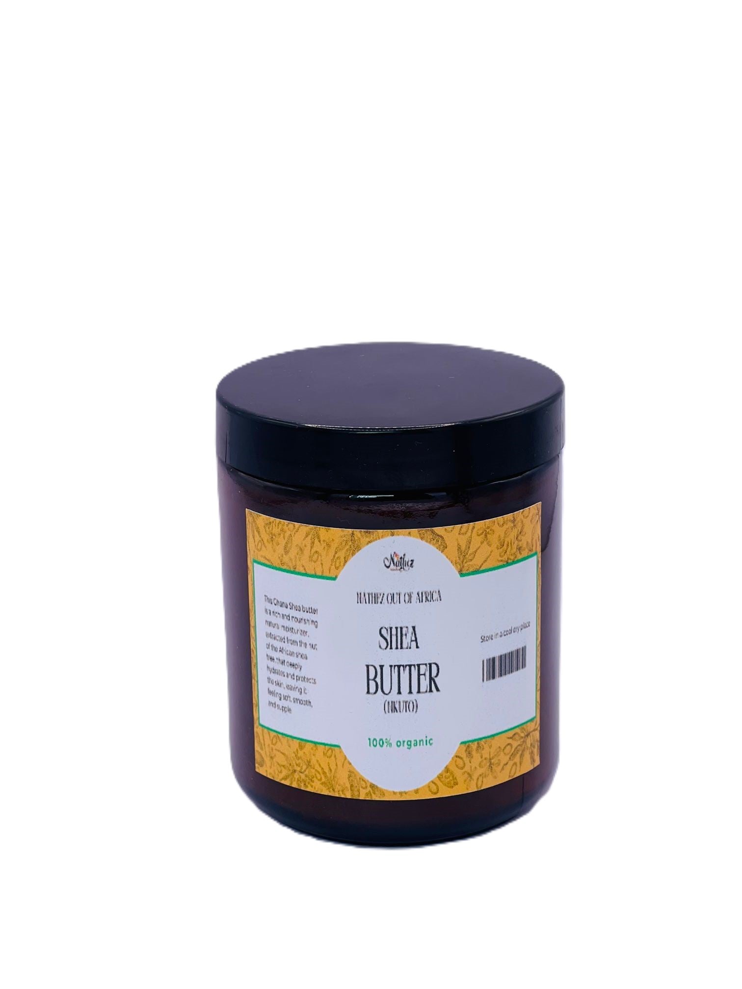 Pure unrefined shea butter 200g from Ghana — natural skin moisturiser and hair care