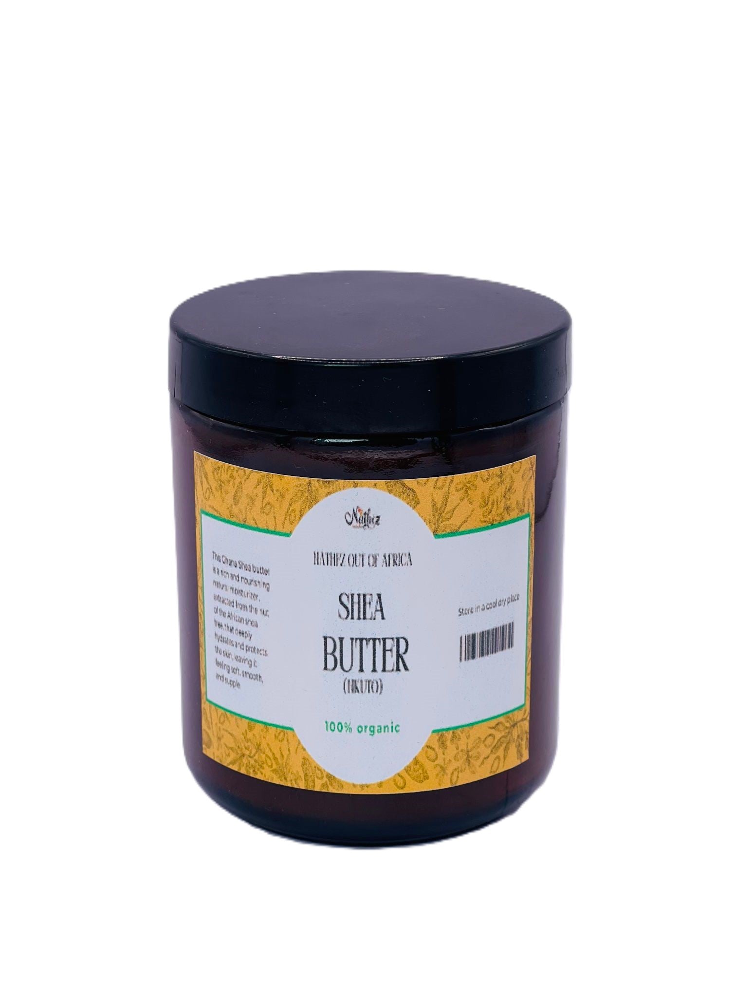 Pure unrefined shea butter 200g from Ghana — natural skin moisturiser and hair care