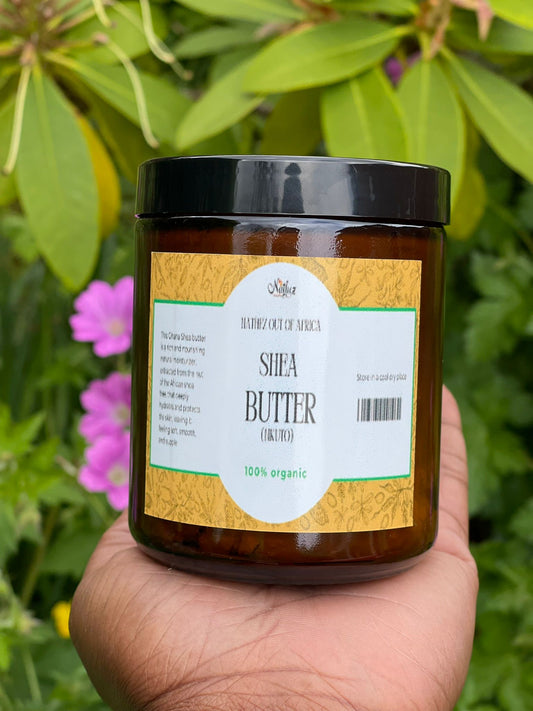 Pure unrefined shea butter 200g from Ghana — natural skin moisturiser and hair care