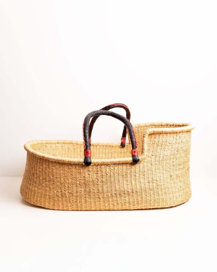 Boono hand-woven Moses basket — eco-friendly sustainable African artisan baby basket