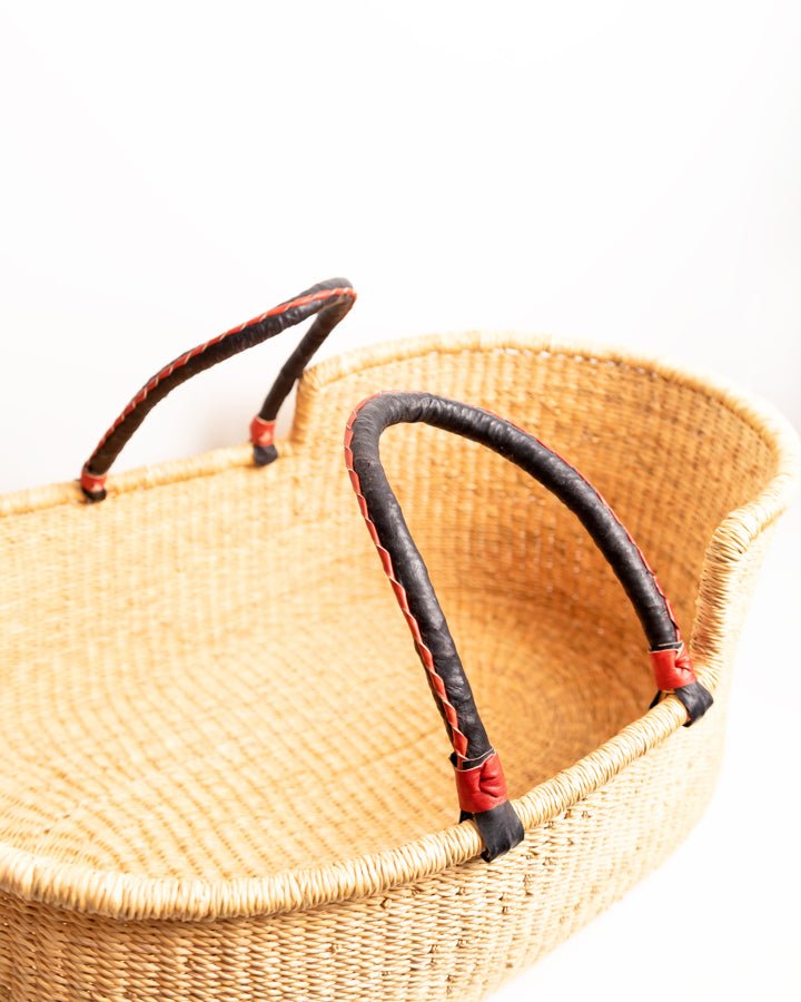 Boono hand-woven Moses basket — eco-friendly sustainable African artisan baby basket