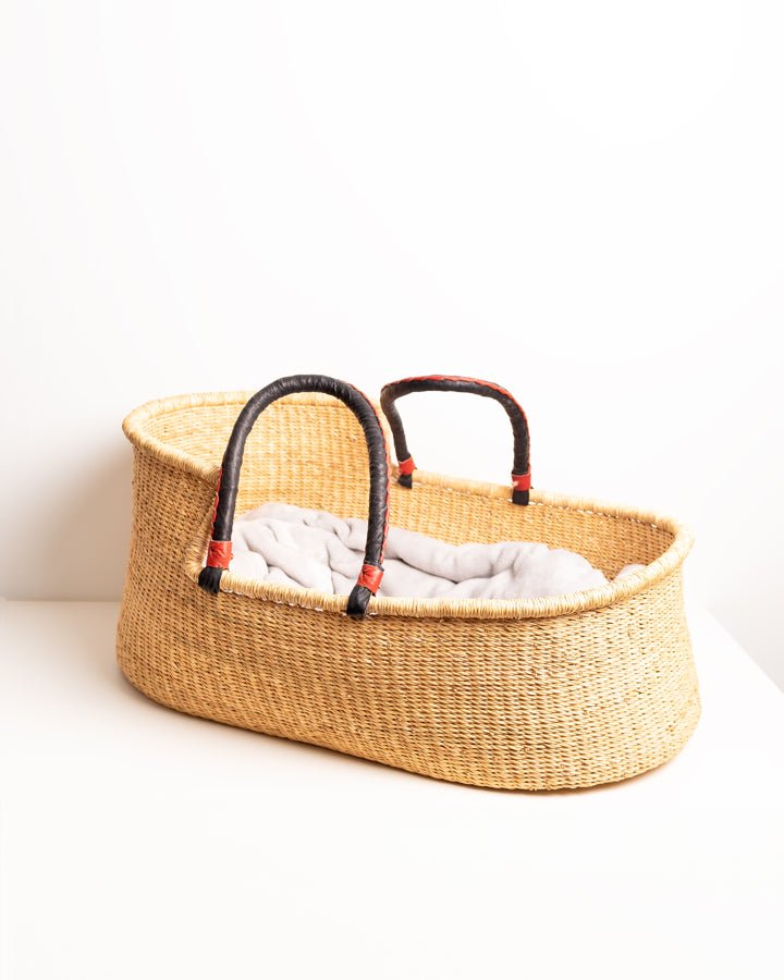 Boono hand-woven Moses basket — eco-friendly sustainable African artisan baby basket