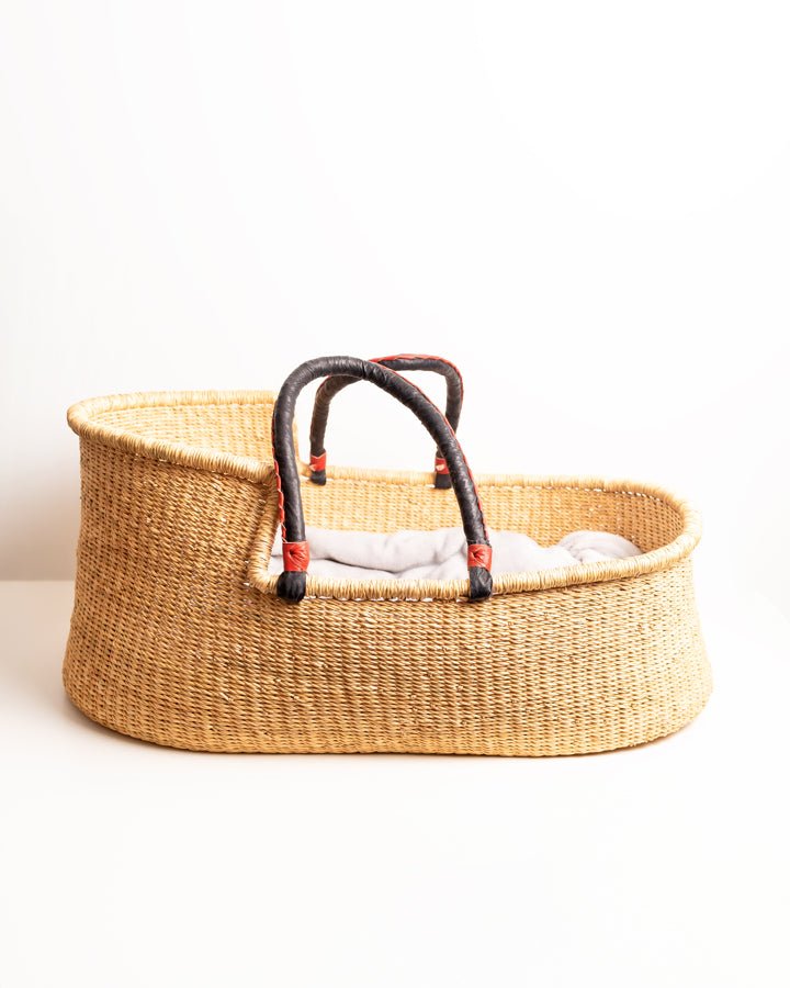 Boono hand-woven Moses basket — eco-friendly sustainable African artisan baby basket