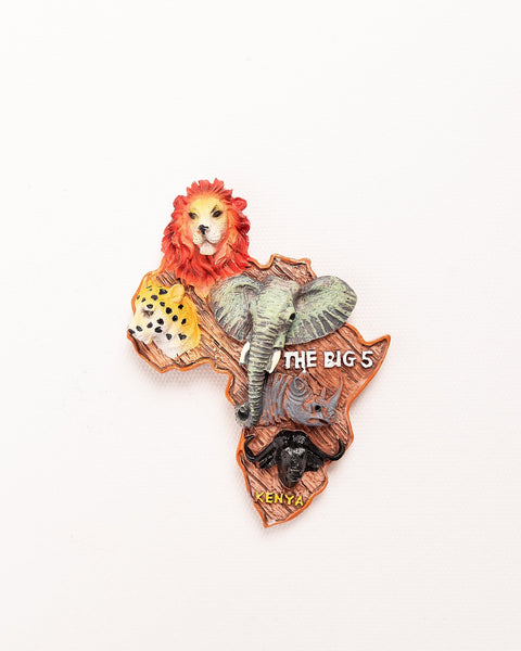 The Big 5 Fridge Magnet - Nathez out of Africa