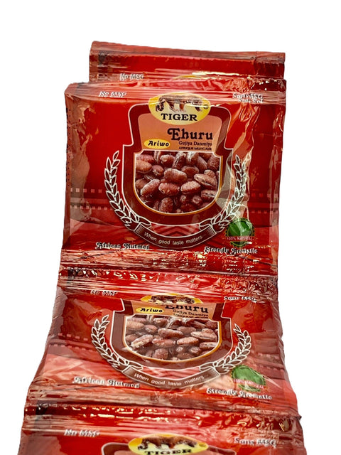 Tiger Ariwo Ehuru African Nutmeg Powder (Strip of 10 Sachets 5g each) - Nathez out of Africa