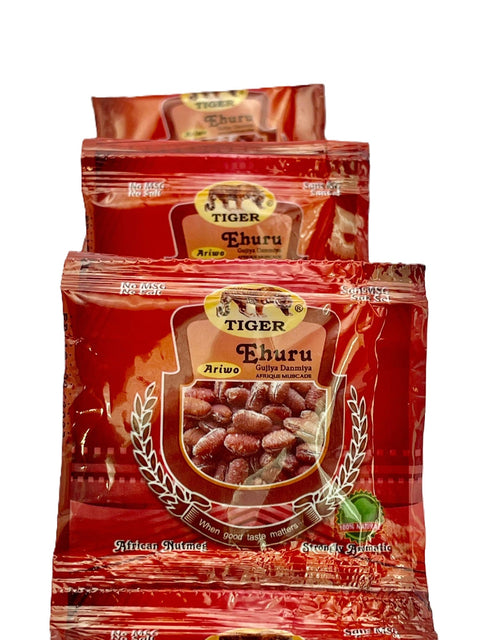 Tiger Ariwo Ehuru African Nutmeg Powder (Strip of 10 Sachets 5g each) - Nathez out of Africa