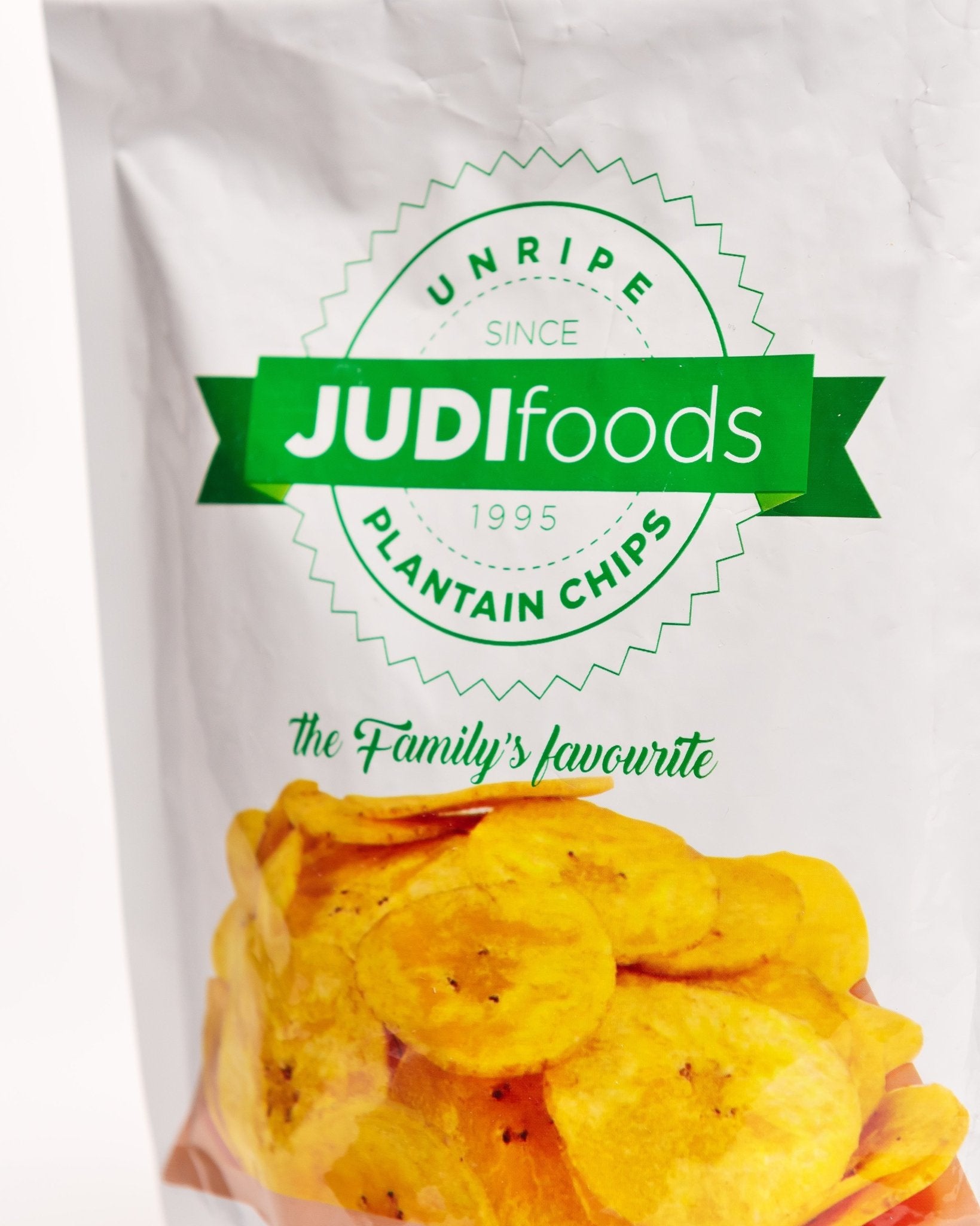Unripe plantain chips from Ghana — authentic African snack, naturally dried and crunchy