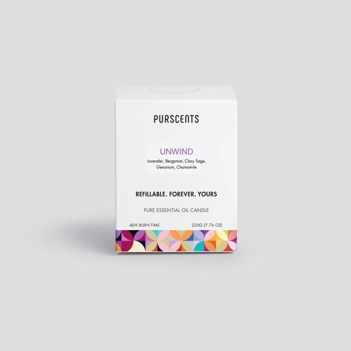 UNWIND plant-based aromatherapy candle by Maame — natural relaxing scent for wellness