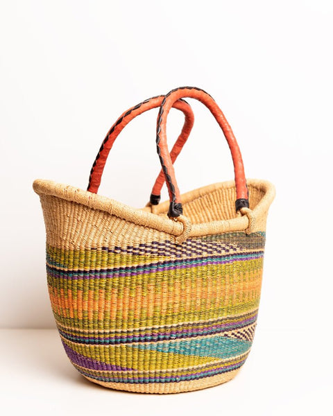 Yayra Hand - woven Bolga Basket 0029 - Nathez out of Africa